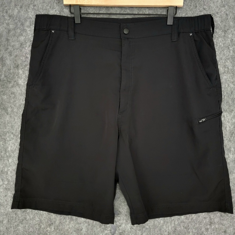 Wrangler Shorts‎ Mens 40 Black Outdoor Performance Utility Side Elastic UPF